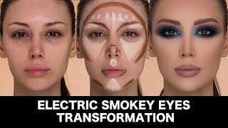 Electric Smokey Eyes Transformation by Samer khouzami