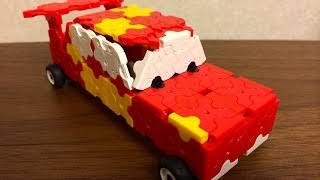作り方_ラキューでライトニング・マックィーン - How to make Lightning McQueen(Cars) of LaQ