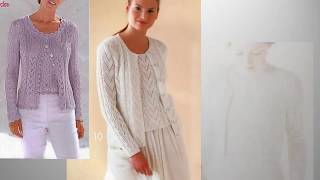 Лёгкие женские жакеты вязаные спицами со схемами. Knitting  Knitted  Diy