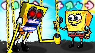Думаешь это Губка Боб? Нет это СПАНЧ во Friday Night Funkin' Самый Безумный Мод во ФНФ