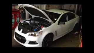 HSV Gen-F clubsport R8 before and after intake exhaust and tune by TMS Townsville