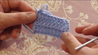 Вязание крючком для начинающих. Урок 4. Столбик с одним накидом. Double crochet for beginners.