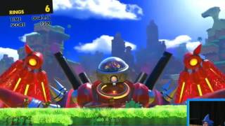 Sonic Forces - Modern Sonic, Classic Sonic Green Hill Zone Boss, & Hero Character Gameplay