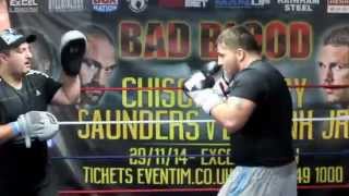 THE BIG SEXY SEAN TURNER PAD WORKOUT WITH TEAM FURY'S ASGAIR @ PLATINUM COMMUNITY CENTRE