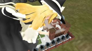 [MMD Giantess/巨大娘] Marisa's Spell Accident (Not mine)