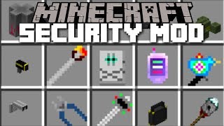Minecraft SECURITY MOD / FIGHT OFF EVIL ZOMBIE MOBS WITH HIGH SECURITY WEAPONS!! Minecraft