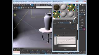 ▶ 3DsMax урок 6  Столик &amp; амфора  materials