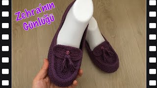 Hazır tabanlı kolay babet patik yapımı - Çeyizlik patik modelleri