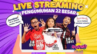 PENGUMUMAN 22 BESAR CHURCH TALENT FESTIVAL