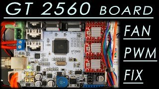 GT 2560 3D printer board - cooling fan pwm repair