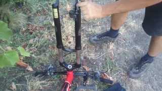 Переборка вилки SR Suntour XCR 29 HLO quick bicycle fork service