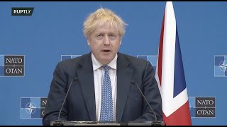 LIVE: NATO's Stoltenberg and UK’s PM Johnson hold joint press conf. following meeting in Brussels
