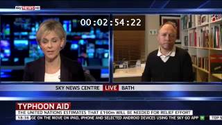 Sky News - Aid response to Typhoon Haiyan