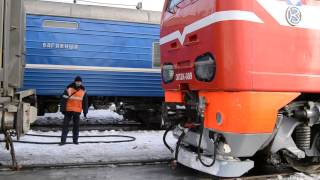 ЭП2К-089 сцепка с поездом №002 Москва - Владивосток