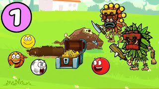 КРАСНЫЙ ШАР в поисках сокровищ ЧАСТЬ#1 ИГРА Red Ball на канале Мистер Игрушкин