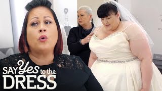 The Bride Is Shaking In Fear Of Not Fitting In Any Dress! | Curvy Brides Boutique