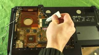Как почистить и заменить термопасту в ноутбуке ASUS M51S?