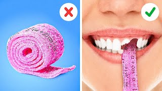 CARA MENYUSUPKAN PERMEN KE DALAM CLAS || Peretasan Makanan dan Tips Memasak oleh 123 Go Like!