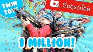 Nerf War: One Million Subscribers