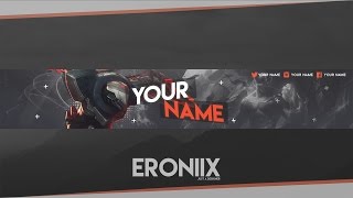 YouTube Banner Template | League of Legends [Free]