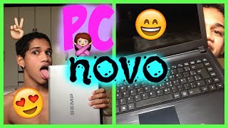 MEU NOVO NOTEBOOK!!!!!