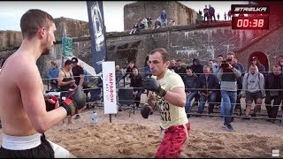 Deutscher Wrestler gegen den russischen Boxer !! Bekämpfe MMA !!!