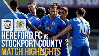 Hereford FC Vs Stockport County - Match Highlights - 06.03.2019