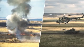 В Кузбассе и Оренбуржье проходит активная фаза учений двух армий ЦВО
