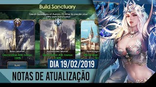 LEGACY OF DISCORD | CONTEÚDO DA ATUALIZAÇÃO 12/02/19 - BUILD SANCTUARY E UPDATE EM LOJAS