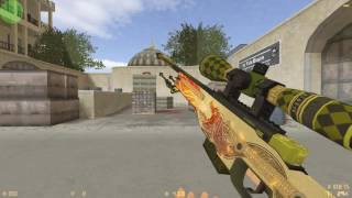 AWP Dragon Lore for CS 1.6 (HD skin + inspect animation)