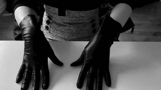 GiGi's Vintage Leather Gloves: "PrimaMona" [ASMR TWO CHANNEL AUDIO!]