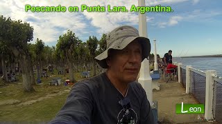 Pescando en Punta Lara. Argentina