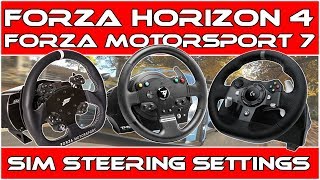 Forza Horizon 4 & Motorsport 7 Realistic Simulation Steering Settings