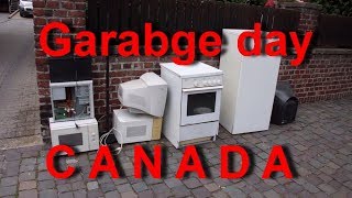 Что выбрасывают в Канаде. Канадский Шпермюль. Garbage day.