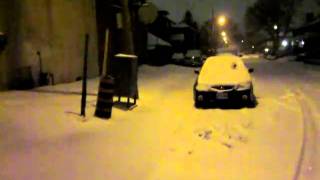 Noite de neve em Toronto