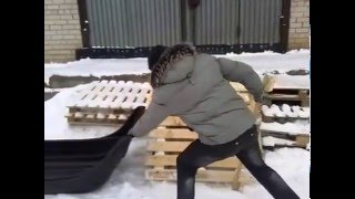 Краш-тест сани-волокуши с пристрастием