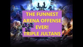 SUMMONERS WAR : THE FUNNEST ARENA OFFENSE EVER - TRIPLE JULTAN