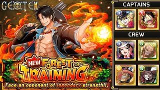Forest of Training : Flame Fist ( Ace ) - Cavendish / Luffy 5+ (  F2P Crew ) OPTC