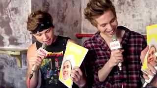 Luke Hemmings laughing