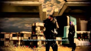 Mass Effect 2 - Meeting Kaidan on Horizon (Male Shepard romance)