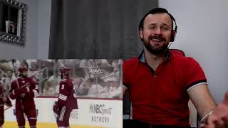 Scottish Soccer Fan Reacts to NHL Mic'd Up Trash Talk- Fights (HD)