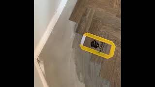 Cutting lvt at 45 degrees when field is out