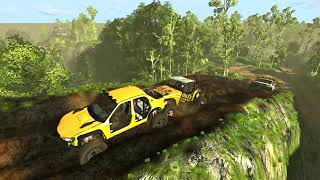 Покатушки по бездорожью 2020 Wrangler VS Land Cruiser 100 BeamNG Drive