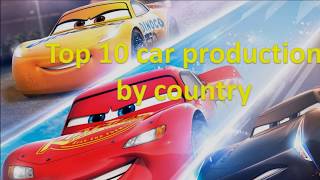 Top 10 countries by car production 2018