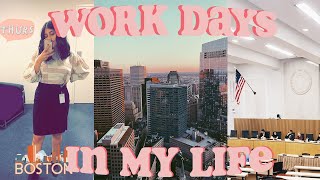 work days in my life in boston | my first business trip as an intern + a busy week