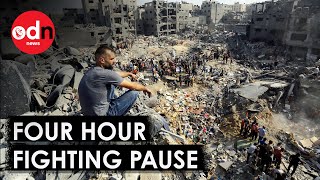 Israel Begins 4-Hour Fighting Pause, But Denies Humanitarian Crisis In Gaza