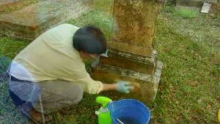 How to Clean a Stone Grave Marker