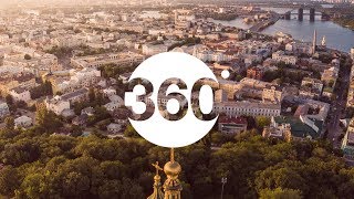 360° НЕВЕРОЯТНЫЙ вид на Киев! Андреевский спуск