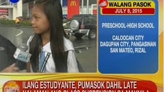 UB: Ilang estudyante, pumasok dahil late nalaman ang class suspension sa Maynila
