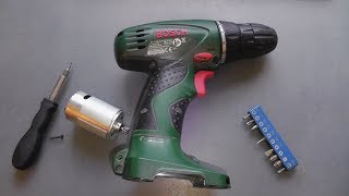 Замена двигателя в шуруповерте Bosh 12V (мотор из Интерскола 14V)